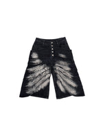 Mens Five-button Cropped Denim Jeans