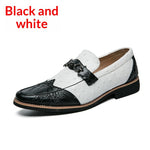Mens Casual Leather Shoes With A Pattern