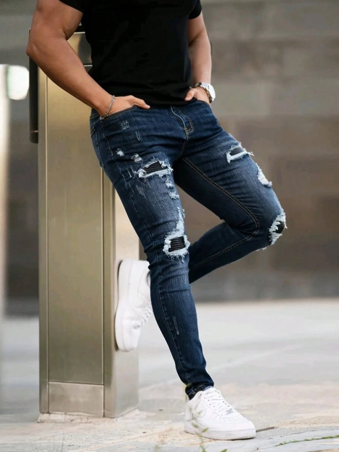 Shanxi Stretchy Slim Straight Pants