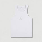 Mens Casual Metal Letter Premium Sleeveless Vest