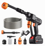 48V Water Gun Spray Cleaner Car Washer  6 In 1 Nozzle, Handheld High Pressure Washer For Car Floor Garden Cleaning And Watering