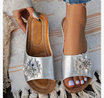 SpringSummer New Arrival A Single-flower Open-toe Sandal
