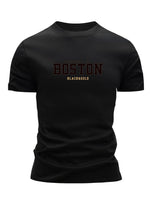 Mens Hip-Hop Crew-Neck Short-Sleeve T-Shirt