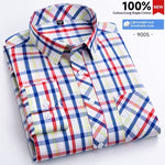 Mens Plaid Shirt Fashionable Casual Shirt