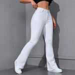 High-elasticity Butt-Lifting Wide-Leg Flare Jeans For Women