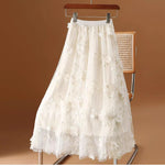 Mid-length High-waisted A-line Ultra-fairy Skirt