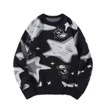 Loose-fitting Retro Chunky-knit Couple Tops