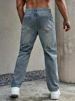 Stretchy Loose Straight Pants