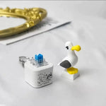 MineSquawk™ Button Keychain 🐦🔊 – Click, Laugh & Light Up