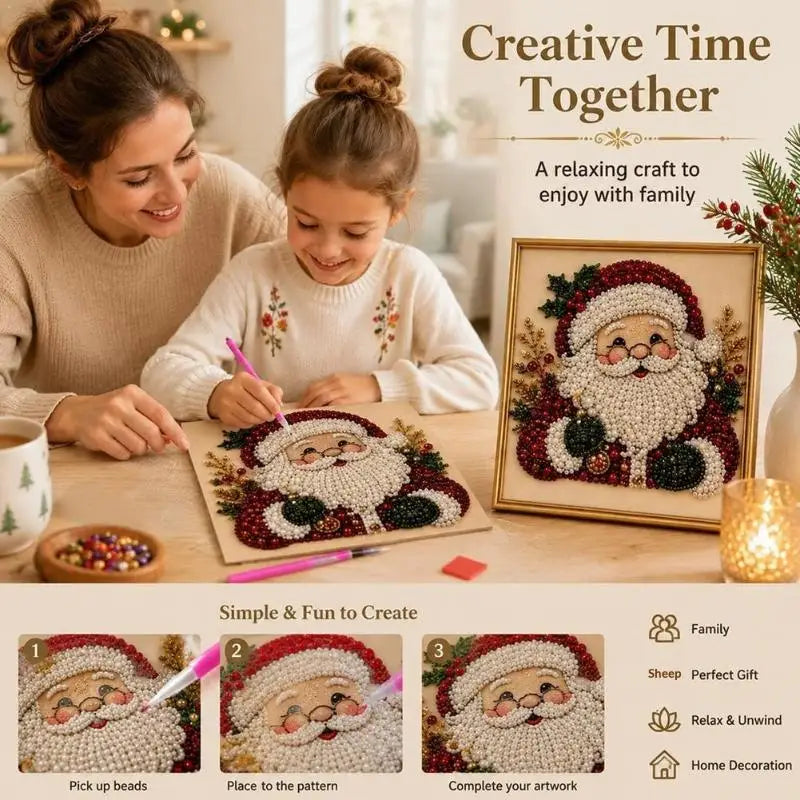 PearlCanvas™ Art Kit 🎨💎 — Create Sparkling Christmas Magic