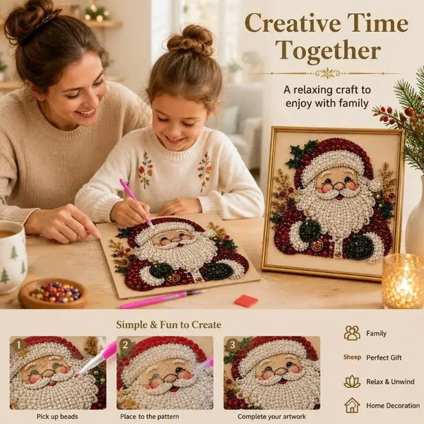 PearlCanvas™ Art Kit 🎨💎 — Create Sparkling Christmas Magic