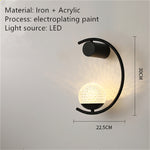 Modern Minimalist Light Luxury Creative Design Wall Lamp