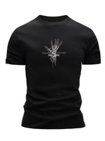 Mens Hip-Hop Crew-Neck Short-Sleeve T-Shirt