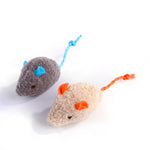 Pet Cat Plush Catnip Mouse Shape Interactive Toy