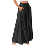 Elegant High-quality Satin A-line Skirt For Women