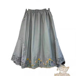 Japanese-style  Forest-inspired Fresh And Vintage Elastic-waist Design