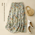 Summer New Arrival Elegant Cotton-linen Lined Dress
