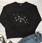 Womens Colorful Printed Crew-neck Sweatshirt