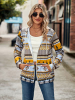 Womens Fashionable Casual VersatileAnd Relaxed-fit Printed Hoodie