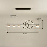 Rectangular Table Lamp Creative New Dining Room Bar Simple Modern Chandelier