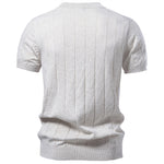 Crew-neck Business Mens Short-sleeve Sweater