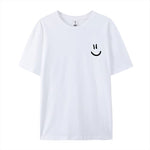 Mens Casual Loose-fit Short-sleeve Top