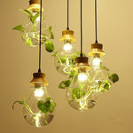 Bar Dining Room Glass Water Plant Aquarium Bedside Personality Chandelier