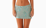 Women's European And American Hot-stud Sequin Mesh Skirt