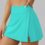 Pocketless Sporty Fake Two-Piece Yoga Skirt