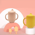 New Product Silicone Baby Drinking Cup With Straw Leak-proof And Drop-proof