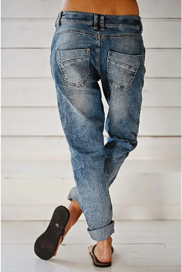 Non-leather Loose Curved Knife Pants