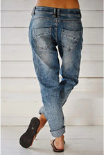 Non-leather Loose Curved Knife Pants