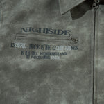 Men's Cross Print Loose Leather Jacket