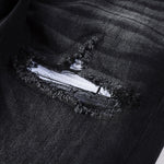 Trendy Co-ed Casual American-style Vintage Washed Ripped Jeans