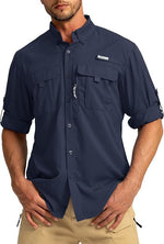 New Mens Casual Long-sleeve Collar Shirt