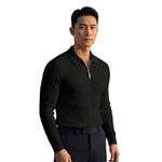 Mens Fashionable Casual Knitted Half-Zip Sweater
