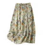 Summer New Arrival Elegant Cotton-linen Lined Dress