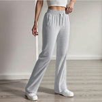 Women's Casual Solid-Colored Ice Silk Sports Trousers