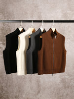 Women's Wool Loose-Knit Cardigan Vest