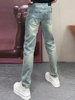 Shanxi Stretchy Slim Straight Pants