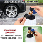 Quick Release 14 Snow Foam Lance Pressure Washer Gun Soap Cannon Bottle