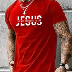 Mens Casual Stylish Printed Short-sleeve Top