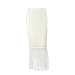 Fashionable Casual Straight-leg Tassel Skirt For Women