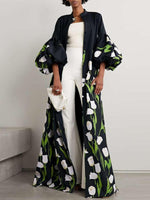 Printed Minimalist Midi Dress European And American Style