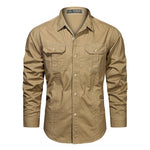 Unbranded Pure Cotton Workwear Long-sleeve Shirt