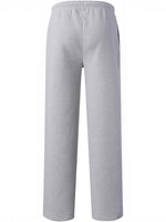 Women's Fleece-Lined Casual Straight-Leg Sports Sweatpants For Fall And Winter