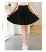 45 Cm To Knee-length Plus-size High-waisted Skirt