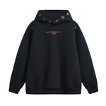 INS Ethnic-style Textured Embroidery Heavyweight Hooded Sweatshirt