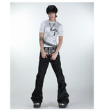 Figure-flattering Crew-neck Short-sleeve Top For Men
