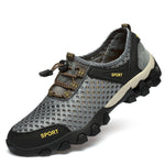 Korean-style Trendy Hiking Shoes With Breathable Mesh Uppers
